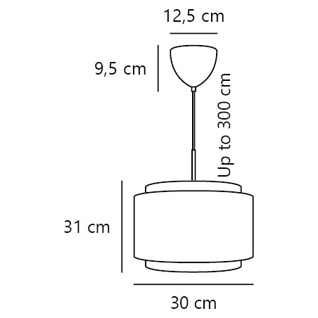 Takai 30 | Pendant | Beige DFTP