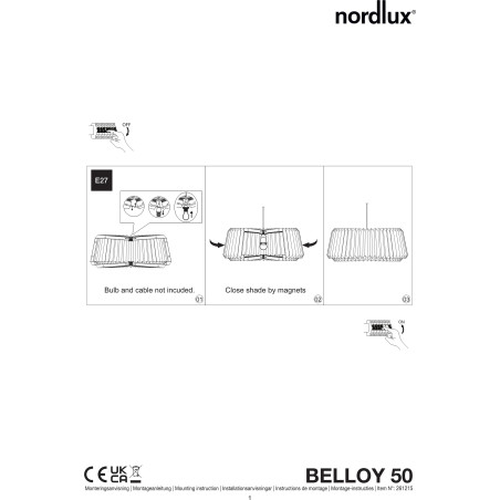 Belloy 50 | Lamp shade | White Nordlux