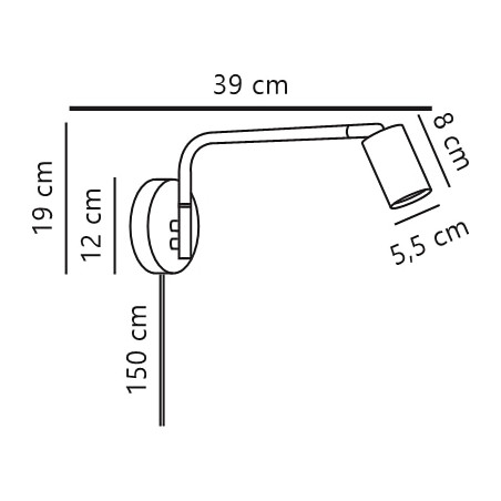 Explore Long | Wall light | Black Nordlux