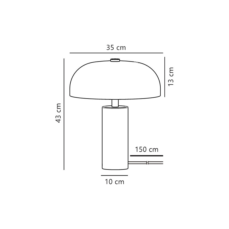 Gabrielle | Table lamp | Chrome Nordlux