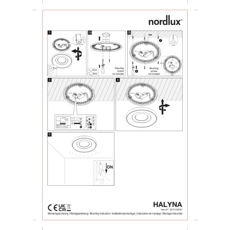 Halyna | Ceiling light | White Nordlux