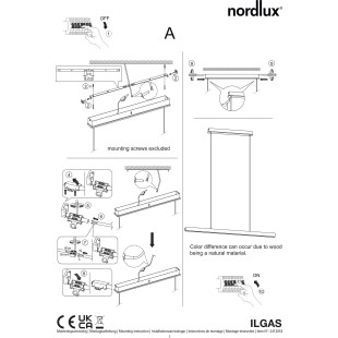 Ilgas | Pendant | Dark brown Nordlux