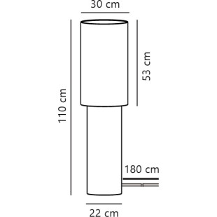 Izara 110 | Floor lamp | Beige Nordlux