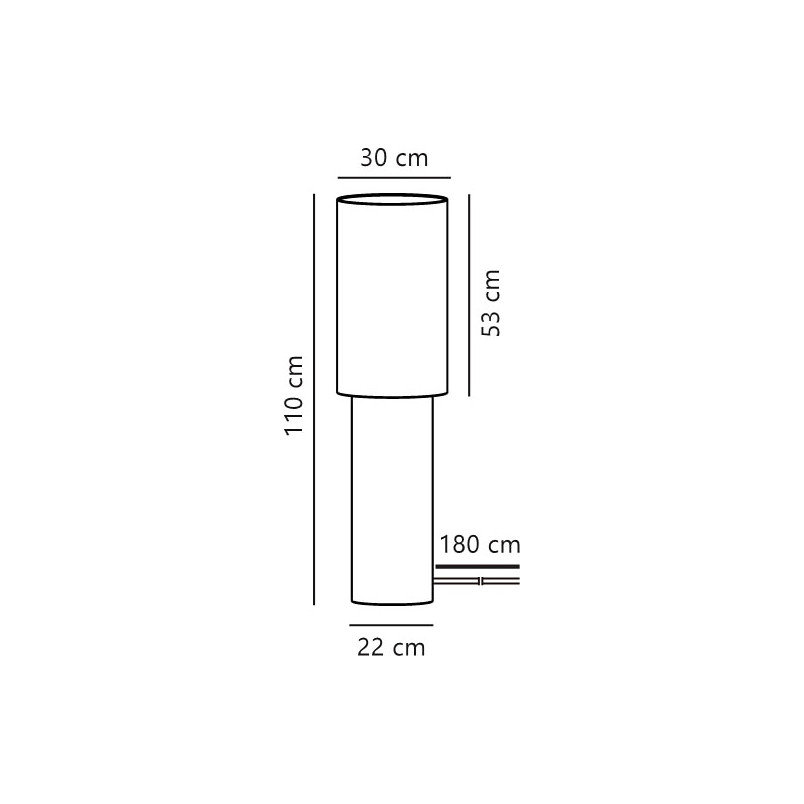 Izara 110 | Floor lamp | Beige Nordlux