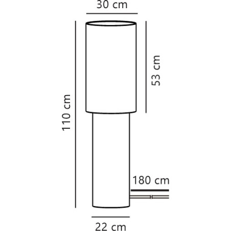 Izara 110 | Floor lamp | Beige Nordlux