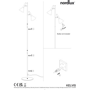 Kelvis | Floor lamp | Black Nordlux