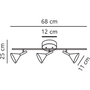 Kelvis 3-Spot | Ceiling light | Black Nordlux