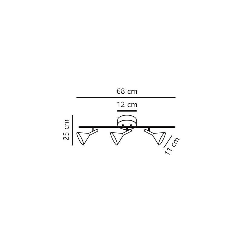 Kelvis 3-Spot | Ceiling light | Black Nordlux