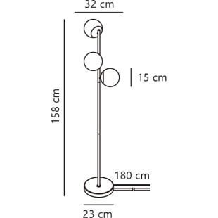 Lilly | Floor lamp | Brass Nordlux