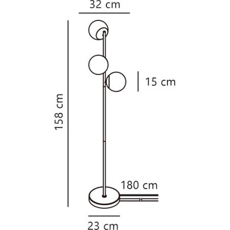 Lilly | Floor lamp | Brass Nordlux