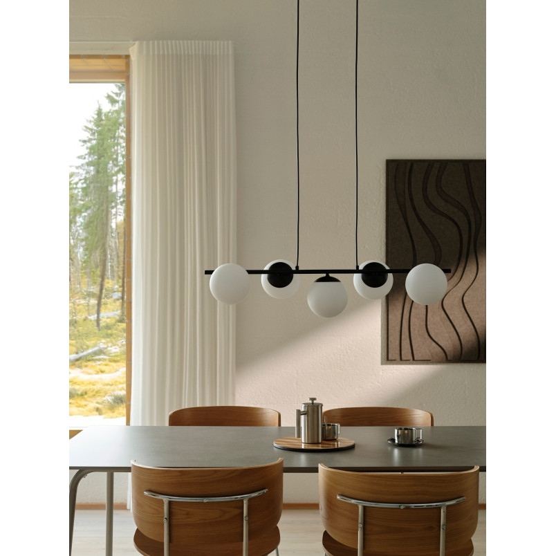Lilly 5-spot | Pendant | Black Nordlux