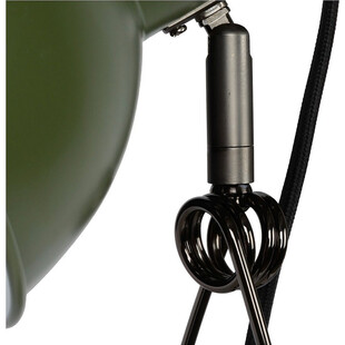 Lampa biurkowa klips Moys zielono-czarna Lucide | Retro Loft