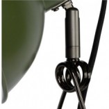 Lampa biurkowa klips Moys zielono-czarna Lucide | Retro Loft