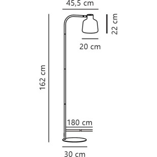 Louella | Floor lamp | Black Nordlux