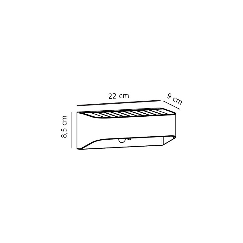 Marcellio Solar | Wall light | Black Nordlux