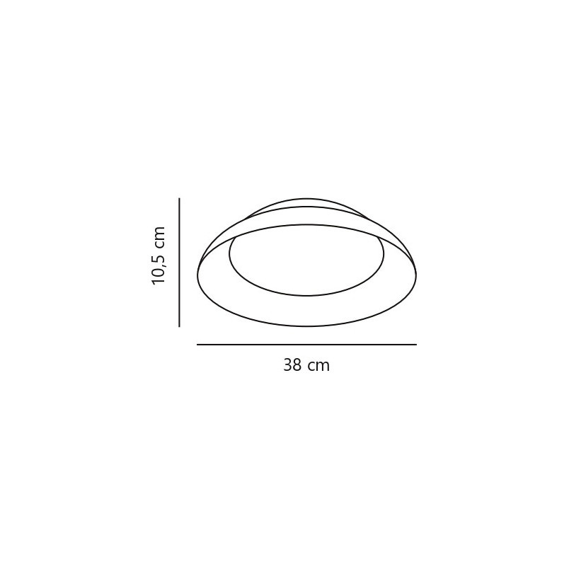 Nivora 38 | Ceiling light | White Nordlux