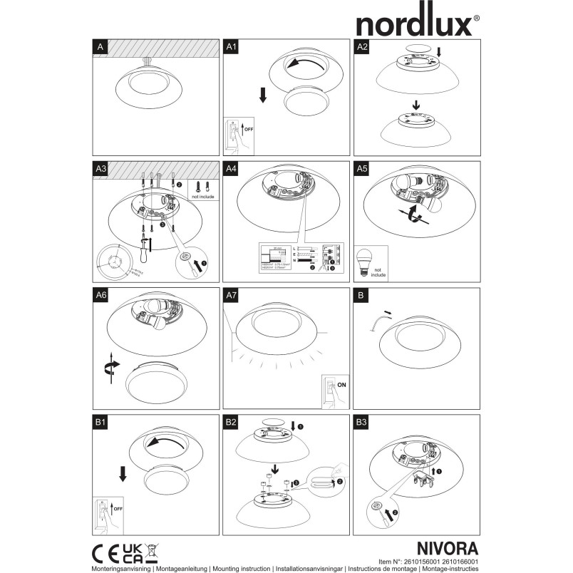 Nivora 38 | Ceiling light | White Nordlux