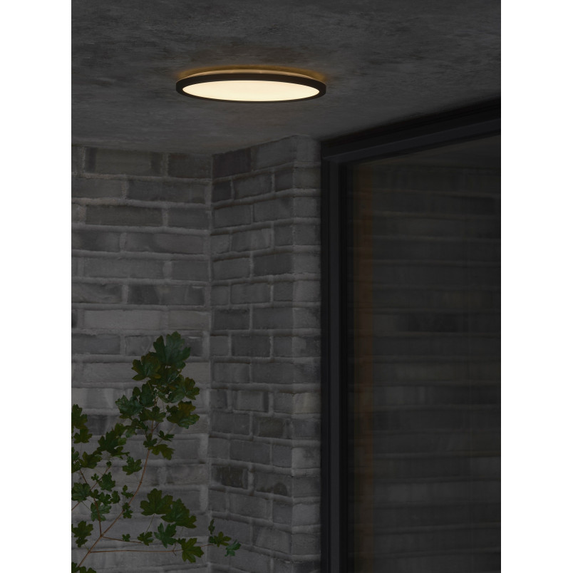 Oja 29 Outdoor Round | Ceiling light | Black Nordlux