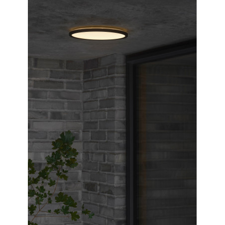 Oja 29 Outdoor Round | Ceiling light | Black Nordlux