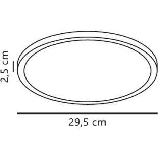 Oja 29 Outdoor Round | Ceiling light | Black Nordlux