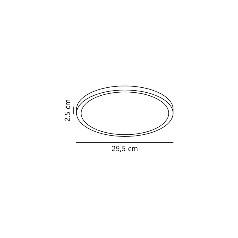Oja 29 Outdoor Round | Ceiling light | Black Nordlux