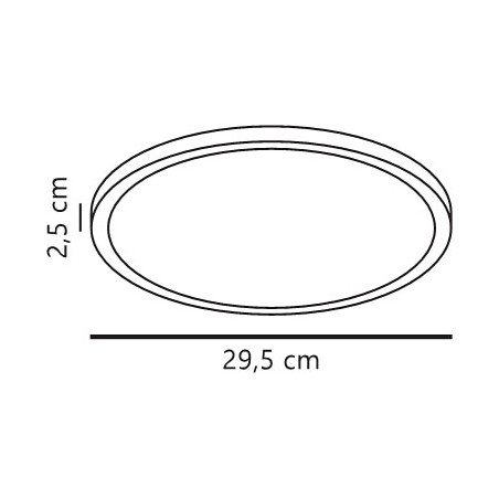 Oja 29 Outdoor Round | Ceiling light | Black Nordlux