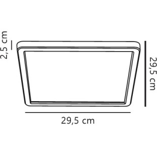 Oja 29 Outdoor Square | Ceiling light | Black Nordlux