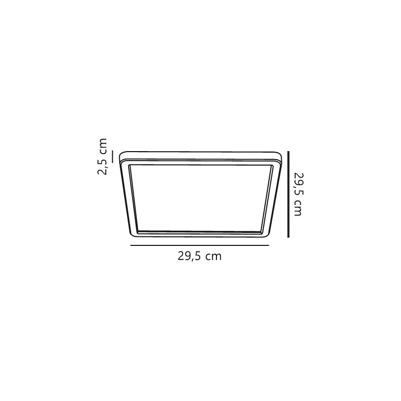 Oja 29 Outdoor Square | Ceiling light | Black Nordlux