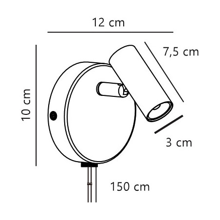 Omari Round | Wall light | White Nordlux
