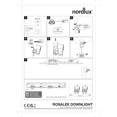 Rosalee | Downlight | Brass Nordlux