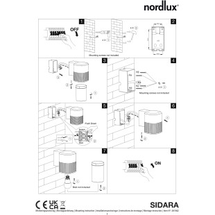 Sidara | Wall light | Seaside brown metallic Nordlux