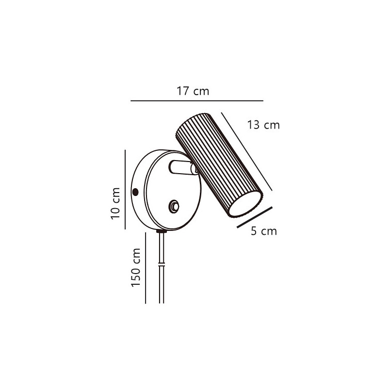 Vico | Wall light | Black Nordlux