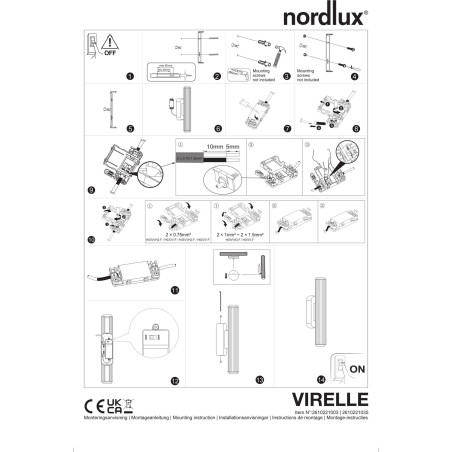 Virelle 32 | Wall light | Brass Nordlux
