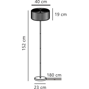 Vivienne | Floor lamp | Black Nordlux