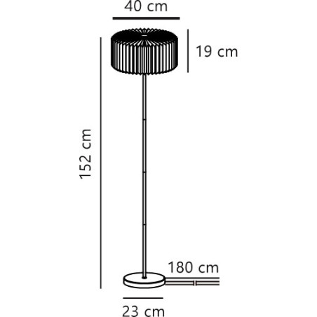 Vivienne | Floor lamp | Black Nordlux