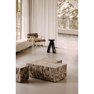 Stolik kwadratowy designerski Object108 80x80cm fornir sottsass NG Design