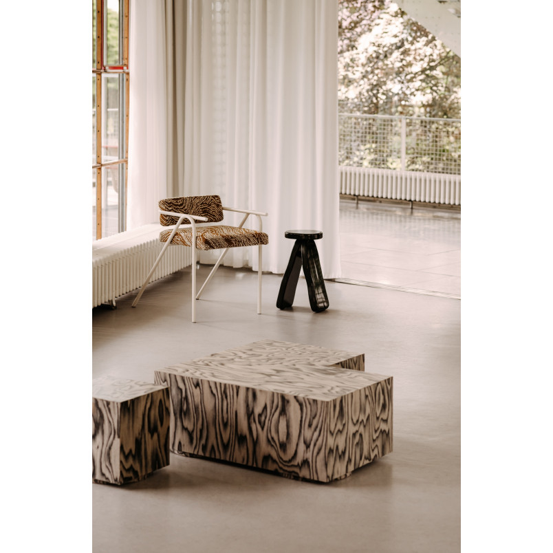 Stolik kwadratowy designerski Object108 80x80cm fornir sottsass NG Design