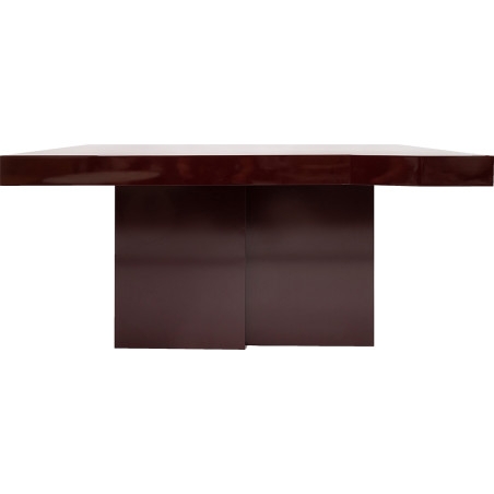 Stół designerski o nieregularnym kształcie blatu Object109 160x100cm bordowy NG Design