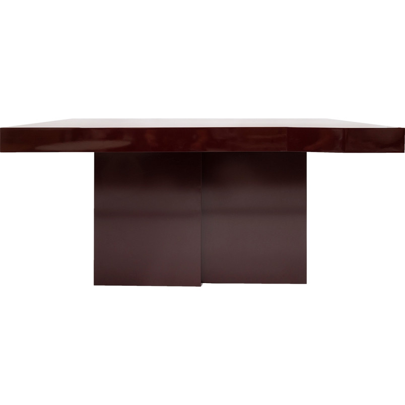 Stół designerski o nieregularnym kształcie blatu Object109 180x110cm bordowy NG Design