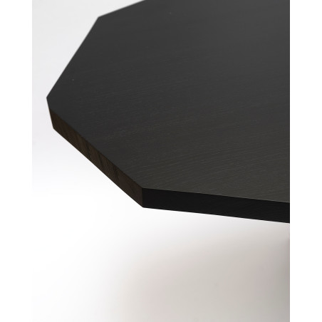 Stół dębowy nieregularny na jednej nodze Object110 160x90cm czarny NG Design