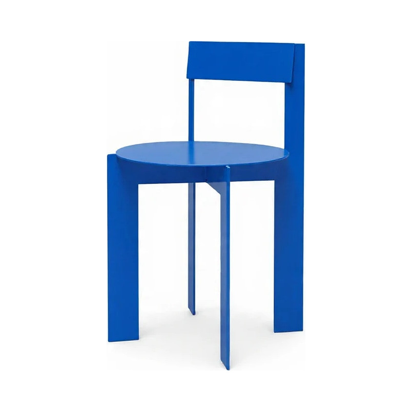 Krzesło metalowe designerskie Object111 niebieskie NG Design