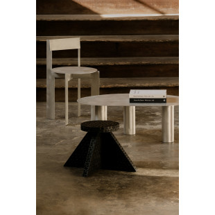 Stolik pomocniczy dębowy designerski Object112 czarny NG Design