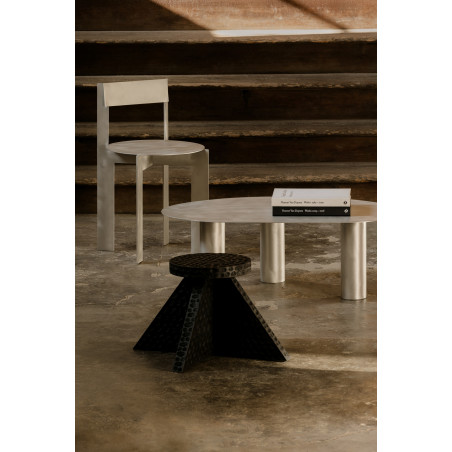 Stolik pomocniczy dębowy designerski Object112 czarny NG Design