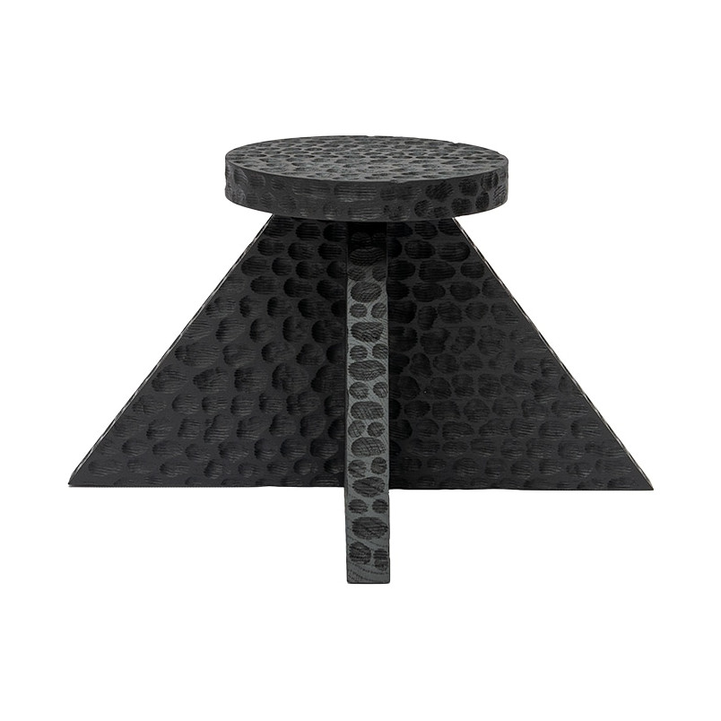 Stolik pomocniczy dębowy designerski Object112 czarny NG Design