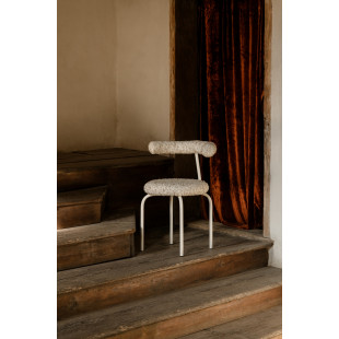 Krzesło tapicerowane designerskie Object114 biała pisa NG Design
