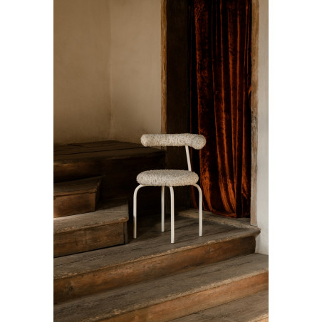 Krzesło tapicerowane designerskie Object114 biała pisa NG Design