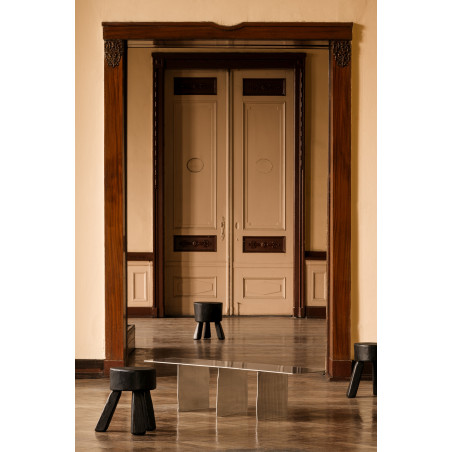 Stolik metalowy designerski Object121 138x36cm aluminium NG Design