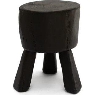 Stolik pomocniczy dębowy designerski Object122 37cm czarny NG Design