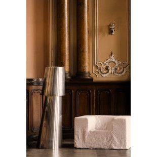 Fotel designerski Object124 czarny len NG Design
