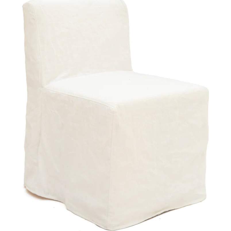 Krzesło tapicerowane designerskie Object125 biało-kremowy len NG Design